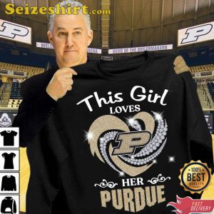 This Girl Loves Her Purdue Cotton Fashion T-Shirt