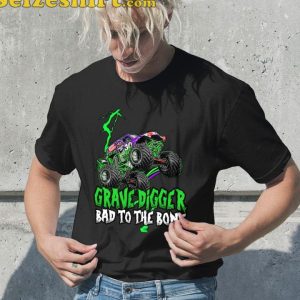 Grave Digge Bad To The Bone Color T-Shirt