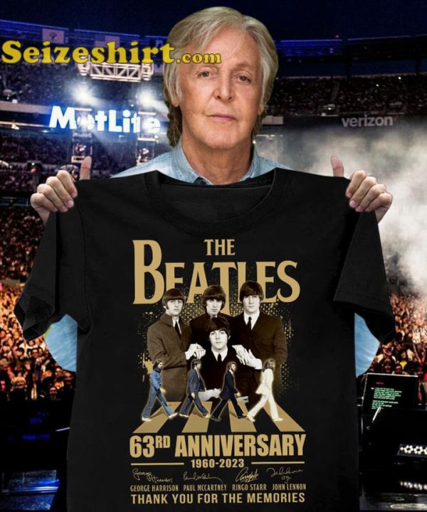 The Beatles Rock Band 1960 2023 63rd Anniversary T-Shirt