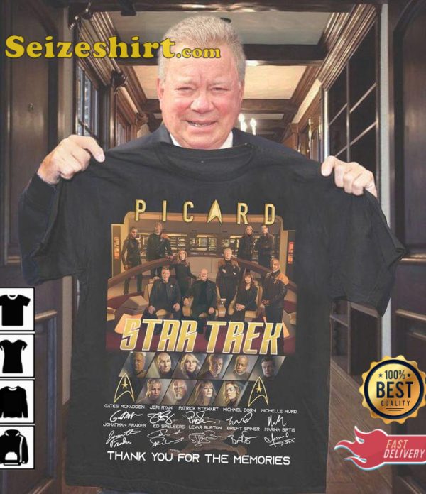 Picard Star Trek Thank You For The Memories T-Shirt