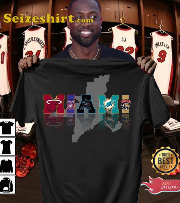THE BEST Professional Sports Teams In Miami T-Shirt