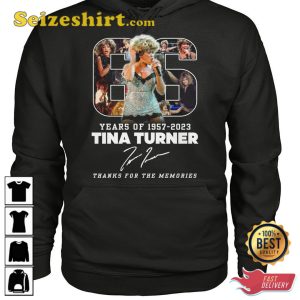 66 Years Of 1957 2023 Tina Turner Thanks For The Memories T-Shirt