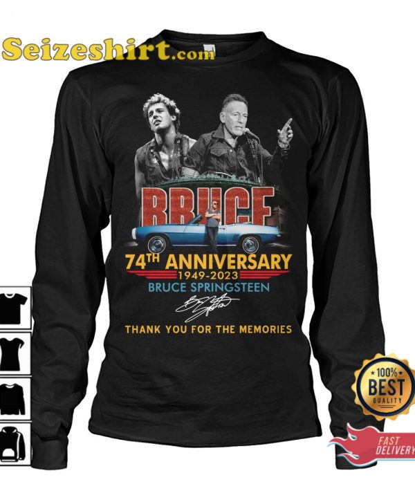 Bruce Springsteen 74th Anniversary 1949 2023 T-Shirt