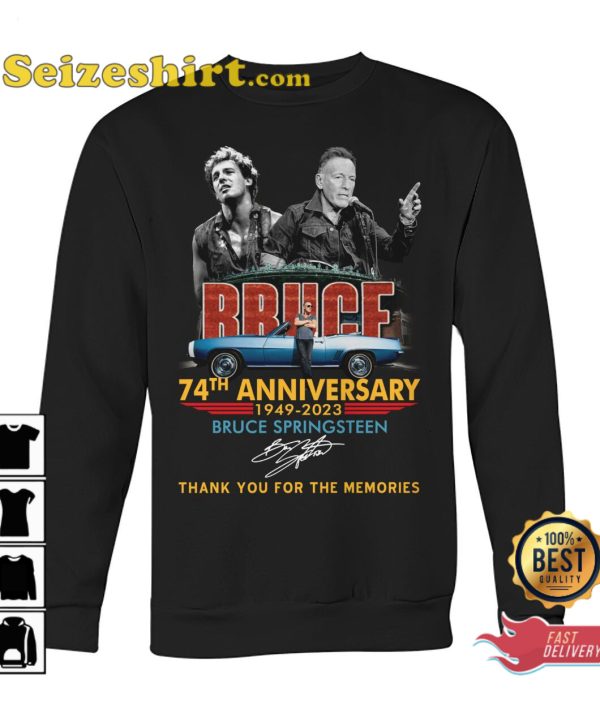 Bruce Springsteen 74th Anniversary 1949 2023 T-Shirt