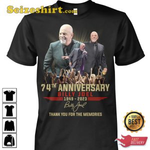 Billy Joel 74th Anniversary 1949 2023 T-Shirt