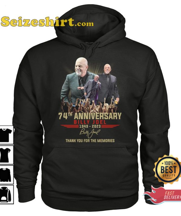 Billy Joel 74th Anniversary 1949 2023 T-Shirt