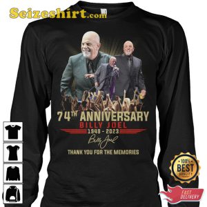 Billy Joel 74th Anniversary 1949 2023 T-Shirt