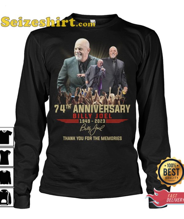 Billy Joel 74th Anniversary 1949 2023 T-Shirt