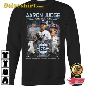 Aaron Judge Home Run King American League Single Season Record T-Shirt