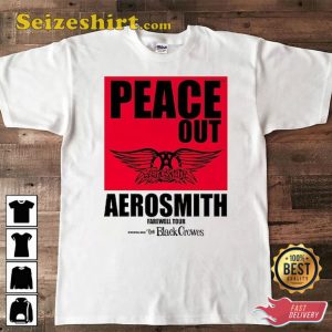 Aerosmith 2023 2024 Peace Out Farewell Tour with The Black Crowes T-Shirt