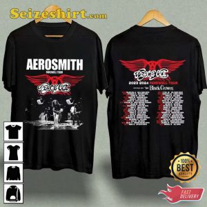 Aerosmith Peace Out Farewell Tour with The Black Crowes Tour T-Shirt