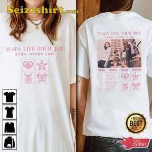 Aespa Synk Hyper Line Tour 2023 T-Shirt