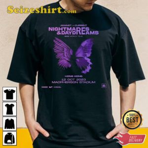 Against The Current Nightmares Day Dreams 2023 World Tour T-Shirt