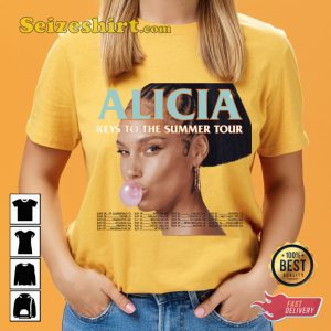Alicia Keys To The Summer Tour 2023 Concert T-shirt
