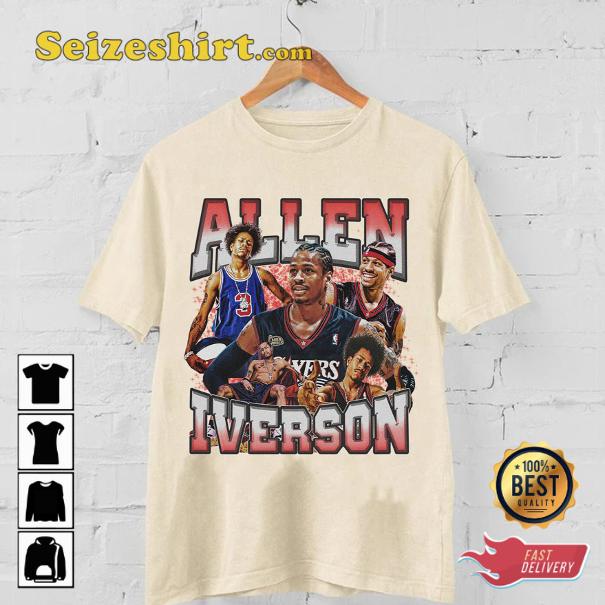 Allen Iverson The Answer NBA Playoffs Basketball T-shirt