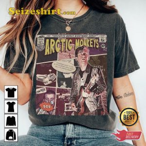 Arctic Monkeys Band Fan Comic 90s Vintage T-Shirt