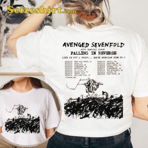 Avenged Sevenfold Tour 2023 North American Concert T-shirt