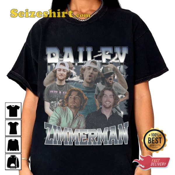 Bailey Zimmerman Tour Country Music Concert T-shirt