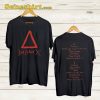 Bastille Tour North American Tour 2 Side T-shirt