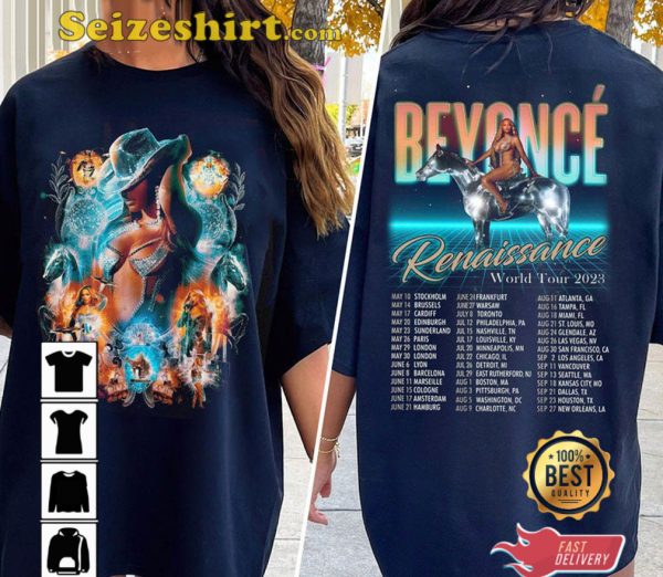 Beyonce Tour 2023 Renaissance Summer Concert T-shirt