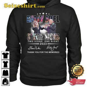 Billy Joel Stevie Nicks Two Icons One Night 2023 T-Shirt