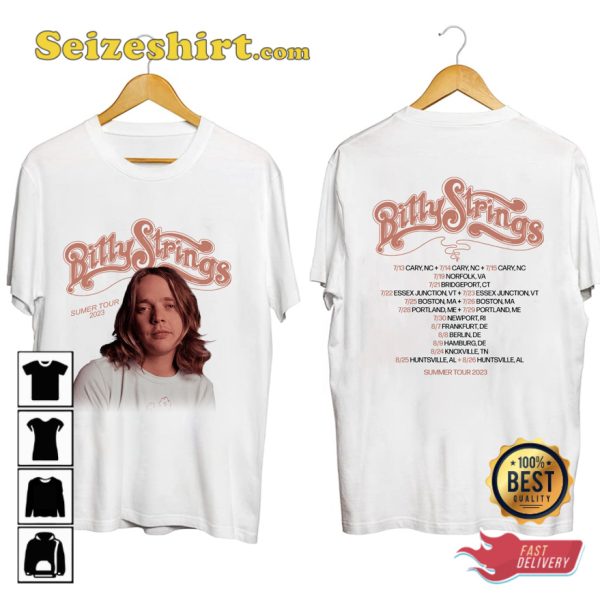 Billy Strings Summer Tour 2023 Fan Concert T-shirt