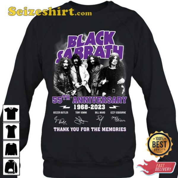 Black Sabbath 55th Anniversary 1968 2023 T-Shirt