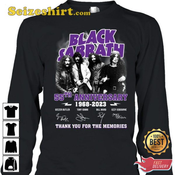 Black Sabbath 55th Anniversary 1968 2023 T-Shirt