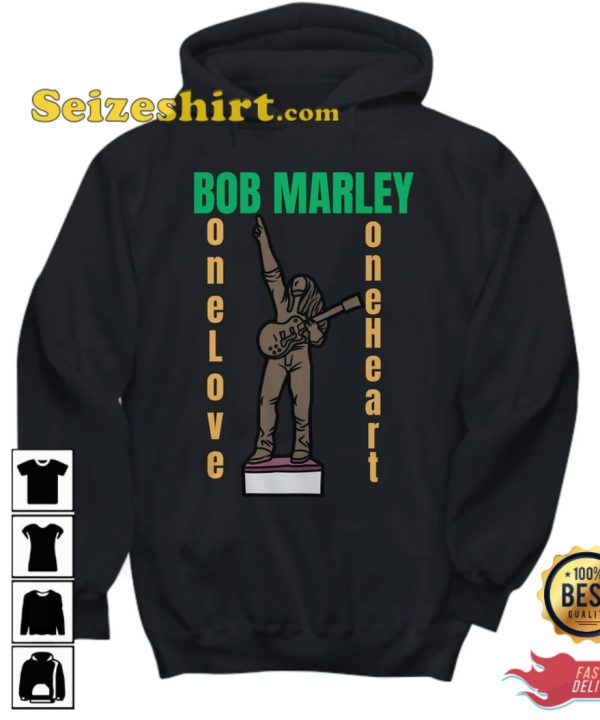 Bob Marley One Love One Heart Hoodie T-Shirt