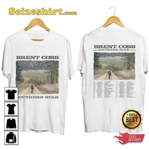 Brent Cobb Tour Southern Star 2023 Fan Gift T-shirt