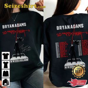 Bryan Adams So Happy Hurts World Tour 2023 Unisex T-Shirt