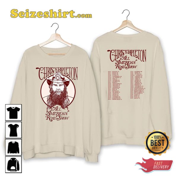 Chris Stapleton Tour 2023 All American Road Show T-Shirt