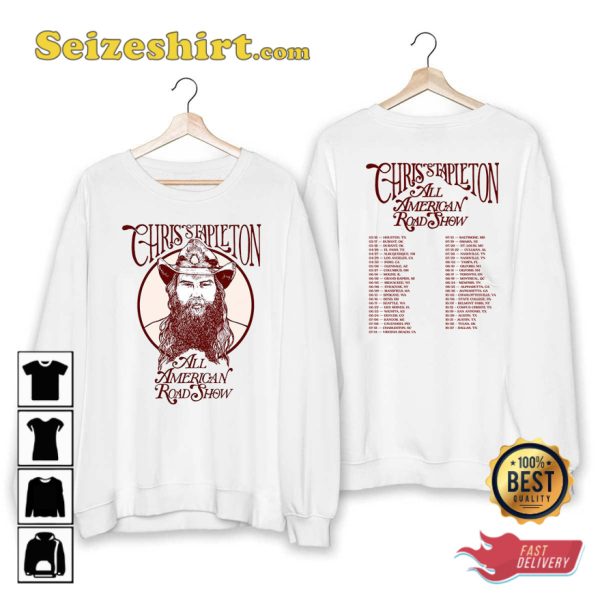 Chris Stapleton Tour 2023 All American Road Show T-Shirt