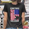 Cunting Season American Flag Dad Love Hunting Fathers Day T-Shirt