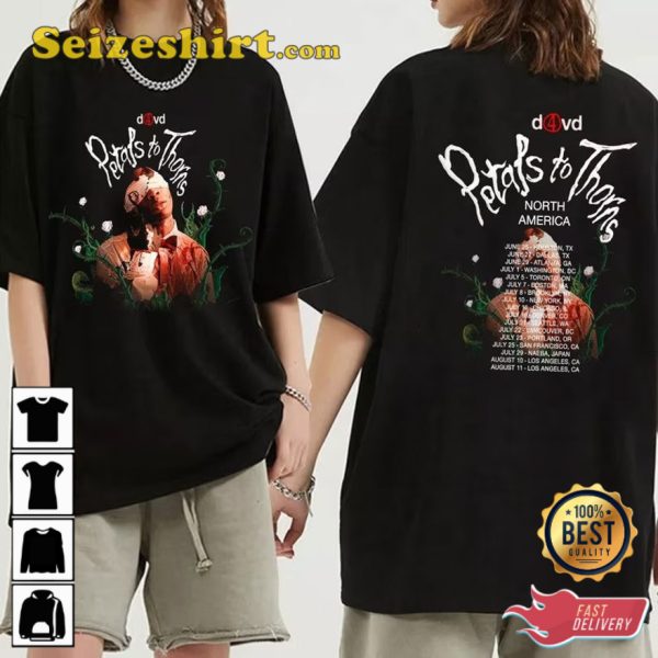 D4vd Petals to Thorns Tour 2023 North America T-Shirt