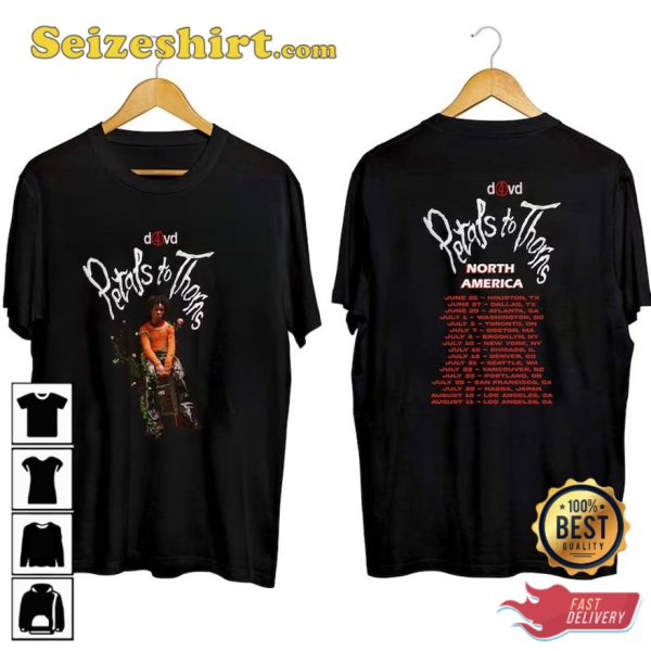 D4vd Petals to Thorns Tour 2023 Unisex T-Shirt