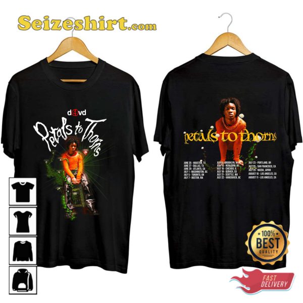 D4vd Tour 2023 Petals To Thorns Tour T-shirt