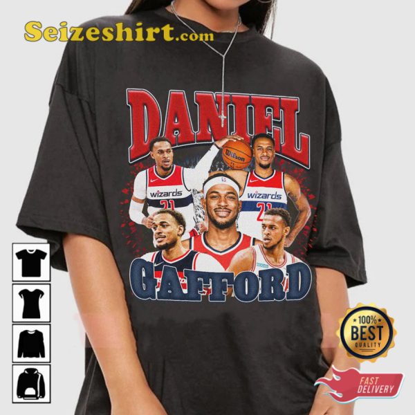 Daniel Gafford NBA 21 Washington Wizards Vintage T-shirt