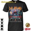 Def Leppard 47 Years Of 1976 2023 Thank You For The Memories T-Shirt