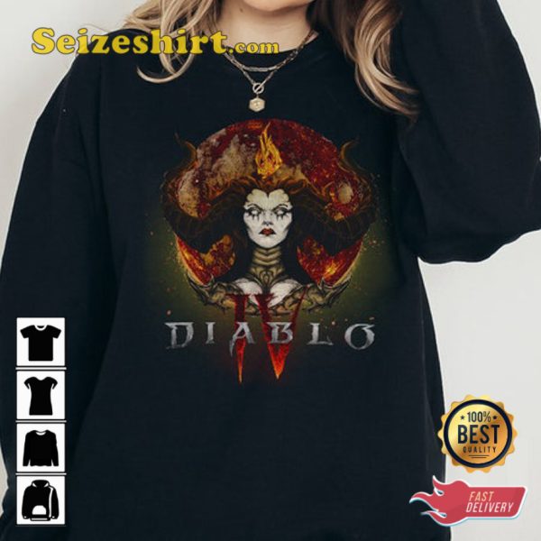 Diablo 4 Game Blizzard 2 Sides Unisex T-shirt