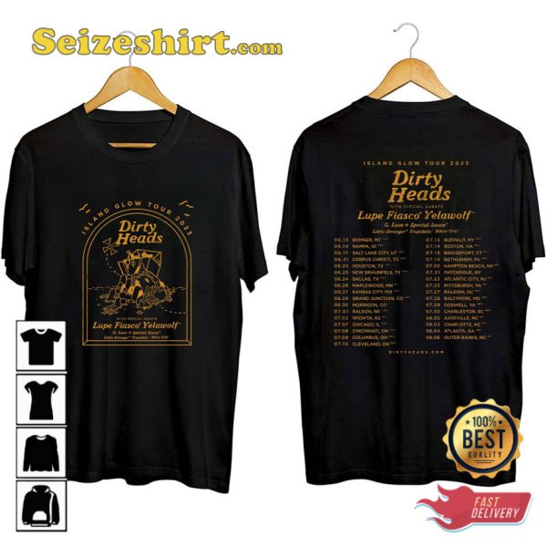 Dirty Heads Band 2023 Glow Tour T-shirt