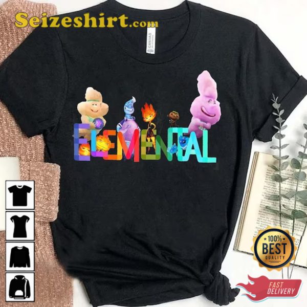 Disney And Pixars Elemental Its Elemental Characters T-Shirt