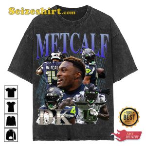 Dk Metcalf Vintage Washed Shirt Wide Receiver Homage Graphic