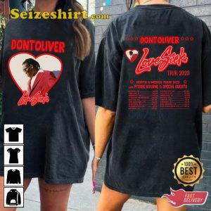 Don Toliver Love Sick Tour 2023 Red Color T-Shirt