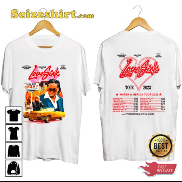 Don Toliver Tour 2023 Love Sick Tour 2 Sides T-shirt