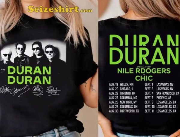 Duran Duran Tour 2023 Future Past Tour T-shirt