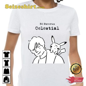 Ed Sheeran Tour 2023 Celestial Mathematics Tour Pikachu T shirt