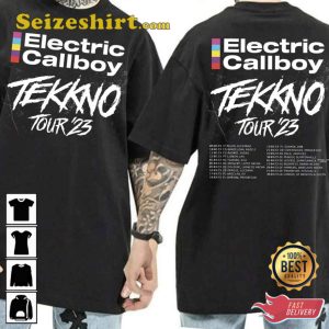 Electric Callboy Tekkno World Tour 2023 Double Side Cotton T-Shirt