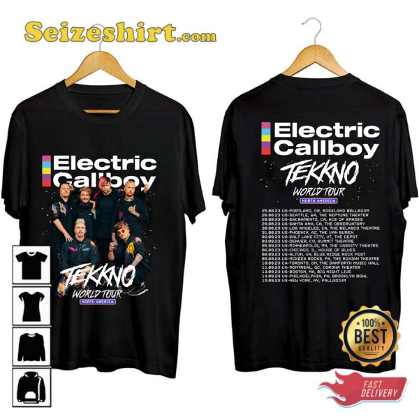 Electric Callboy Tekkno World Tour 2023 Fan T-shirt