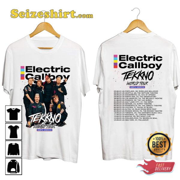 Electric Callboy Tekkno World Tour 2023 Fan T-shirt